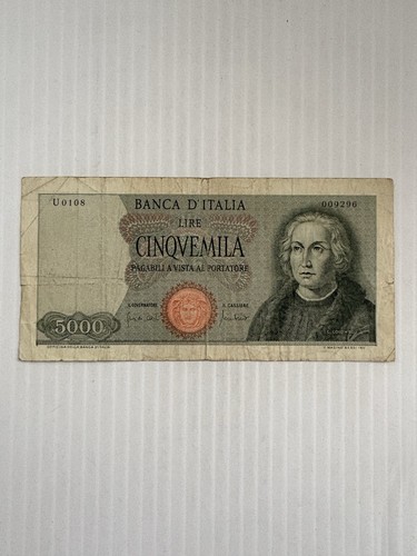 Italy 5000 lire - italy,