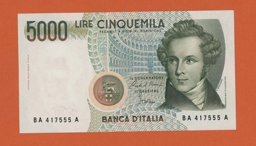 Italy 5000 lire 1985 - italy,