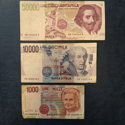 Italy old banknotes set - italy,