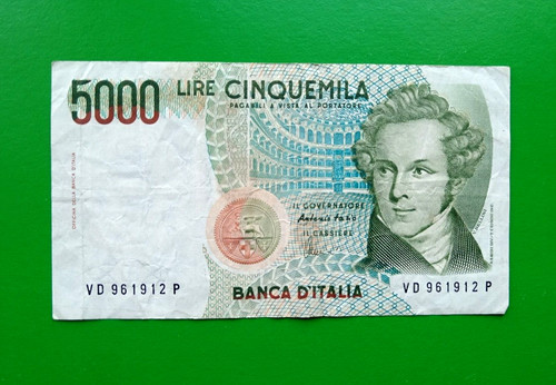 5000 lire italy 1985 - italy,