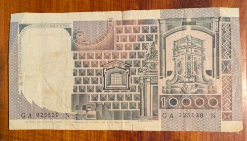 Banknote italy 000 lire - banknote,, 10,000