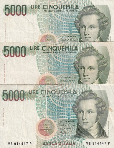 Italy 000 lire - 5.000,