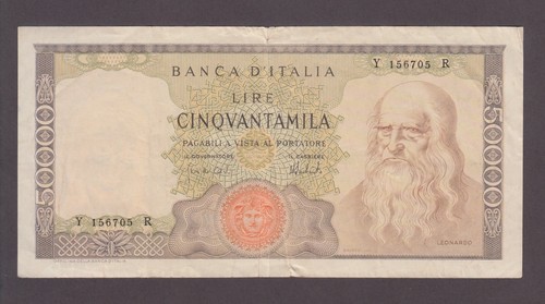 Italy 99c 6705 000 lire - italy, 50,000