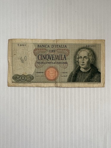 Italy 5000 lire 1964 - italy, 1964-1970