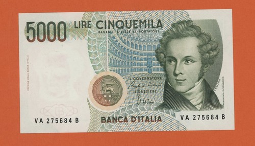 Italy 5000 lire 1985 pick - ,