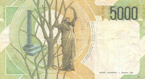 Italy 5000 lire 4 1 - 5000,