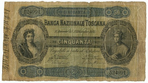 Lire banca nazionale - lire,