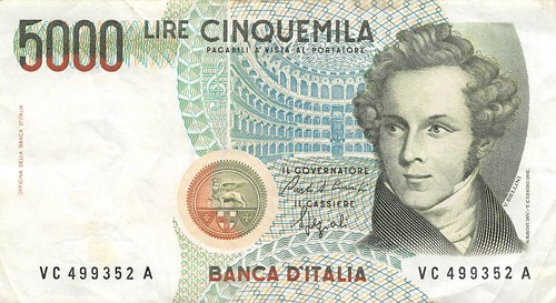 Italy 5000 lire - ,