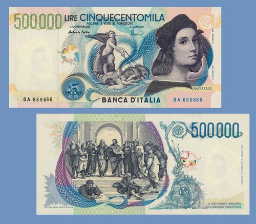 Italy 500 000 lire - 500, -/
