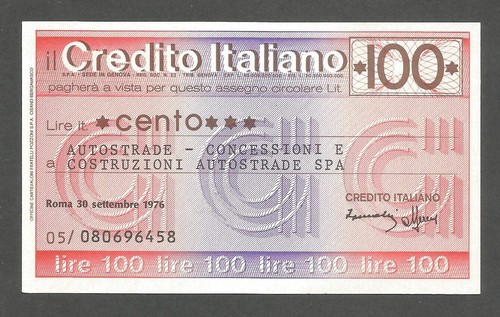 Italy credito italiano - credito, 100