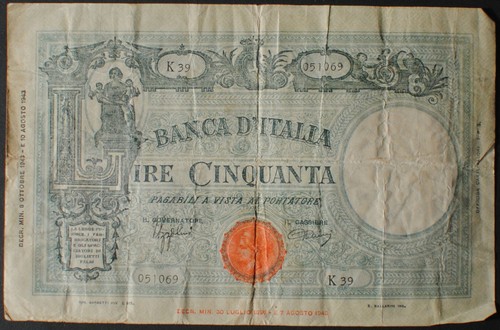 Italy p65 lire fine - italy, 50