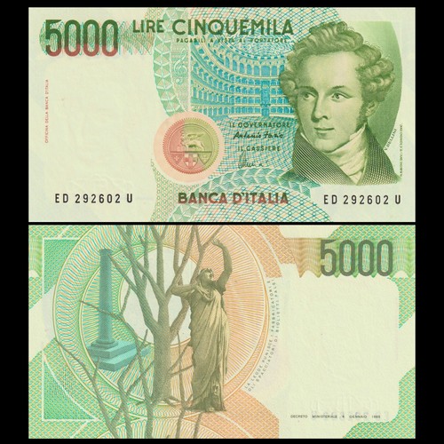 Italy 5000 lire - 🇮🇹,