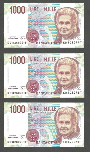 Italy 1000 lire 1990 - italy,