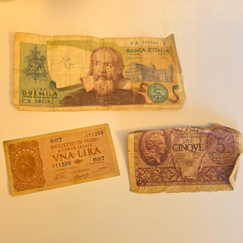 Italy lire banknotes lot 2000 - lot,