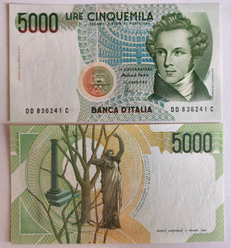 Italy 5000 000 lire 1985 - italy,