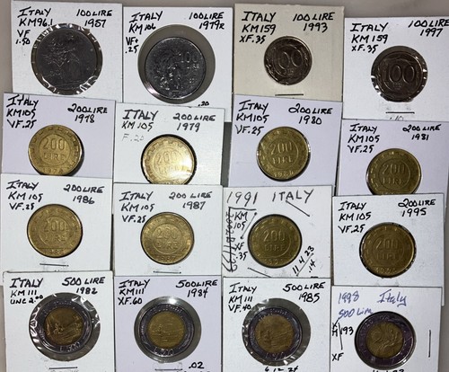 Italy lire 100 200 - italy, 100,200
