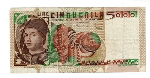 Italy italia - billet, 5000